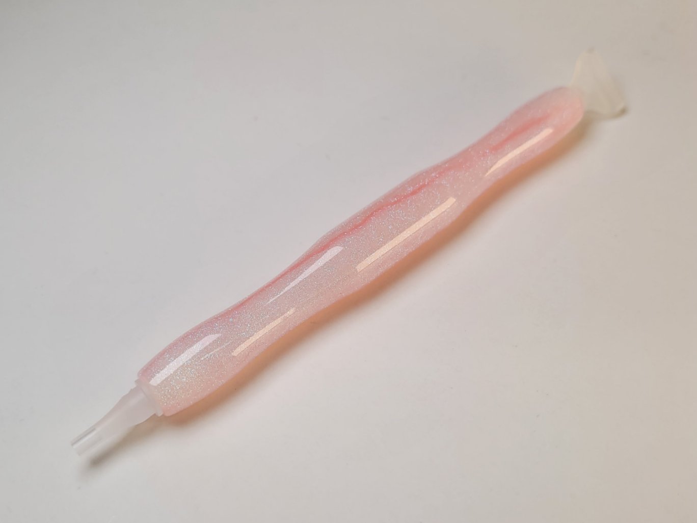 Diamond Painting Stift - schillerndes rosa - mit Drehaufsätzen