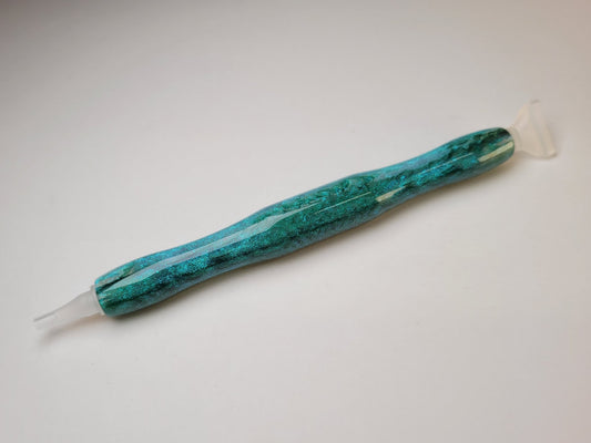 Diamond Painting Stift - Schillerndes Grün - mit Drehaufsätzen
