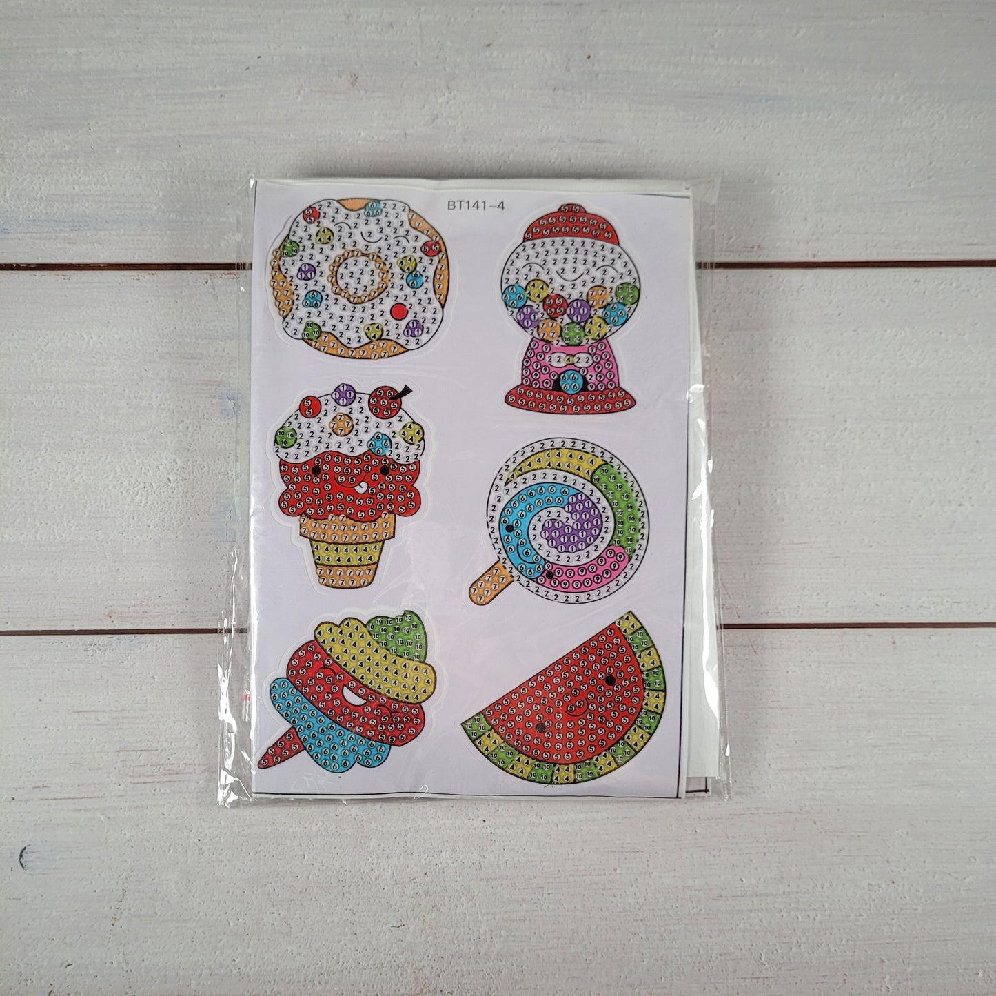 Diamond Painting Sticker - Sweets, Party & Kult Mix - 37 Sticker