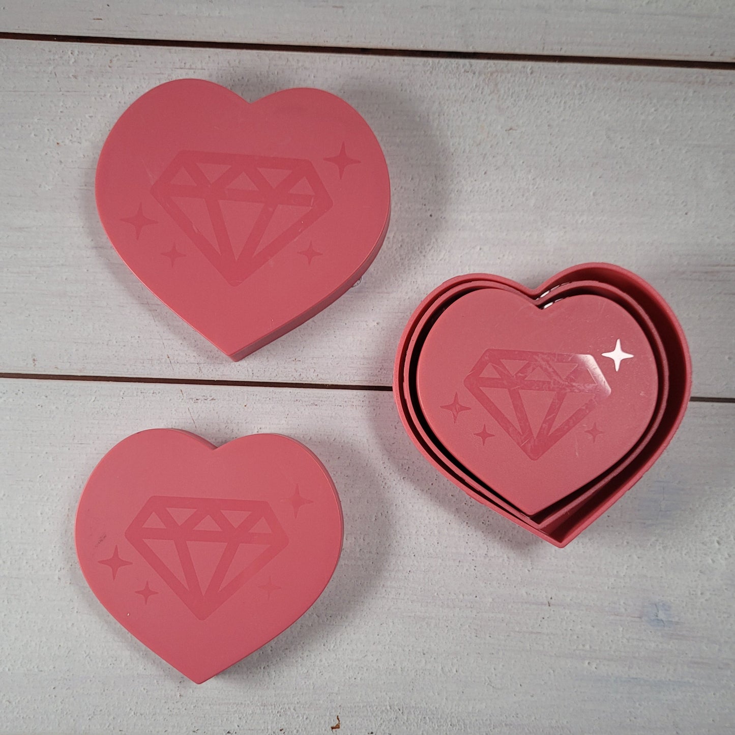 Herzschiffchen 6 in 1 - Pink