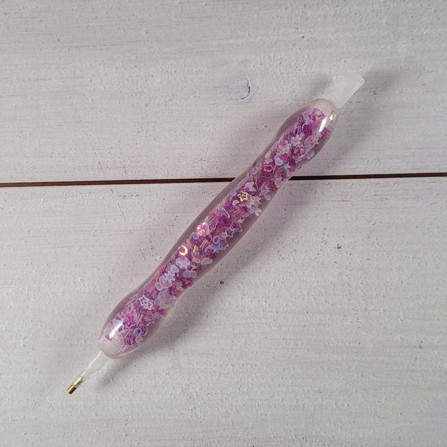 Diamand Painting Stift - Glow in the Dark - Lila Sterne