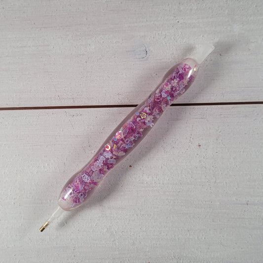 Diamand Painting Stift - Glow in the Dark - Lila Sterne