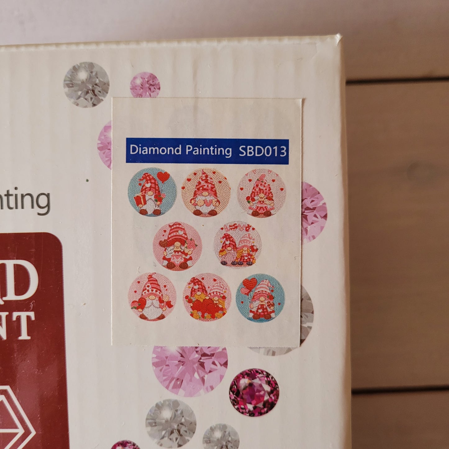 Diamond Painting Untersetzer - Love Gnomes - 8 Stück