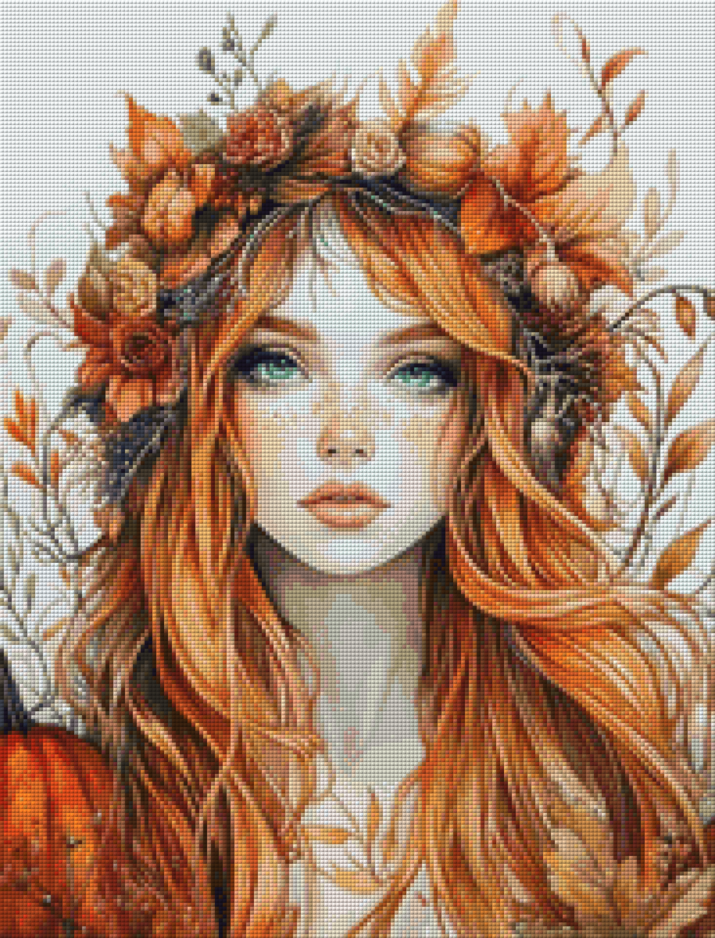 Diamond Painting Bild - Autumgirl von Sakura Cherry Ai - 46x60 cm - 80 Farben
