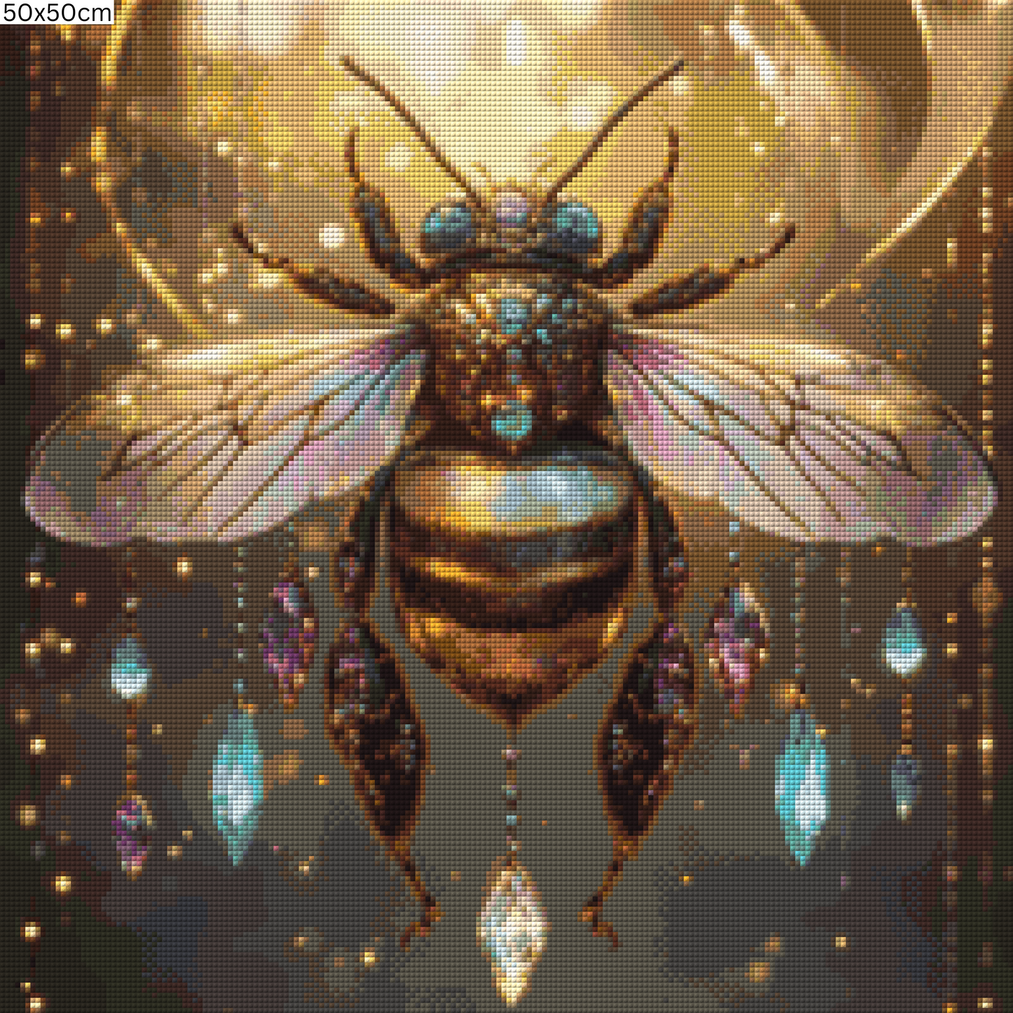 Diamond Painting Bild - Bienenkönigin von Traumpixxel - ab 50x50 cm 63 Farben