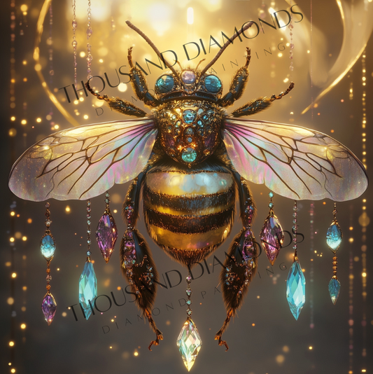 Diamond Painting Bild - Bienenkönigin von Traumpixxel - ab 50x50 cm 63 Farben