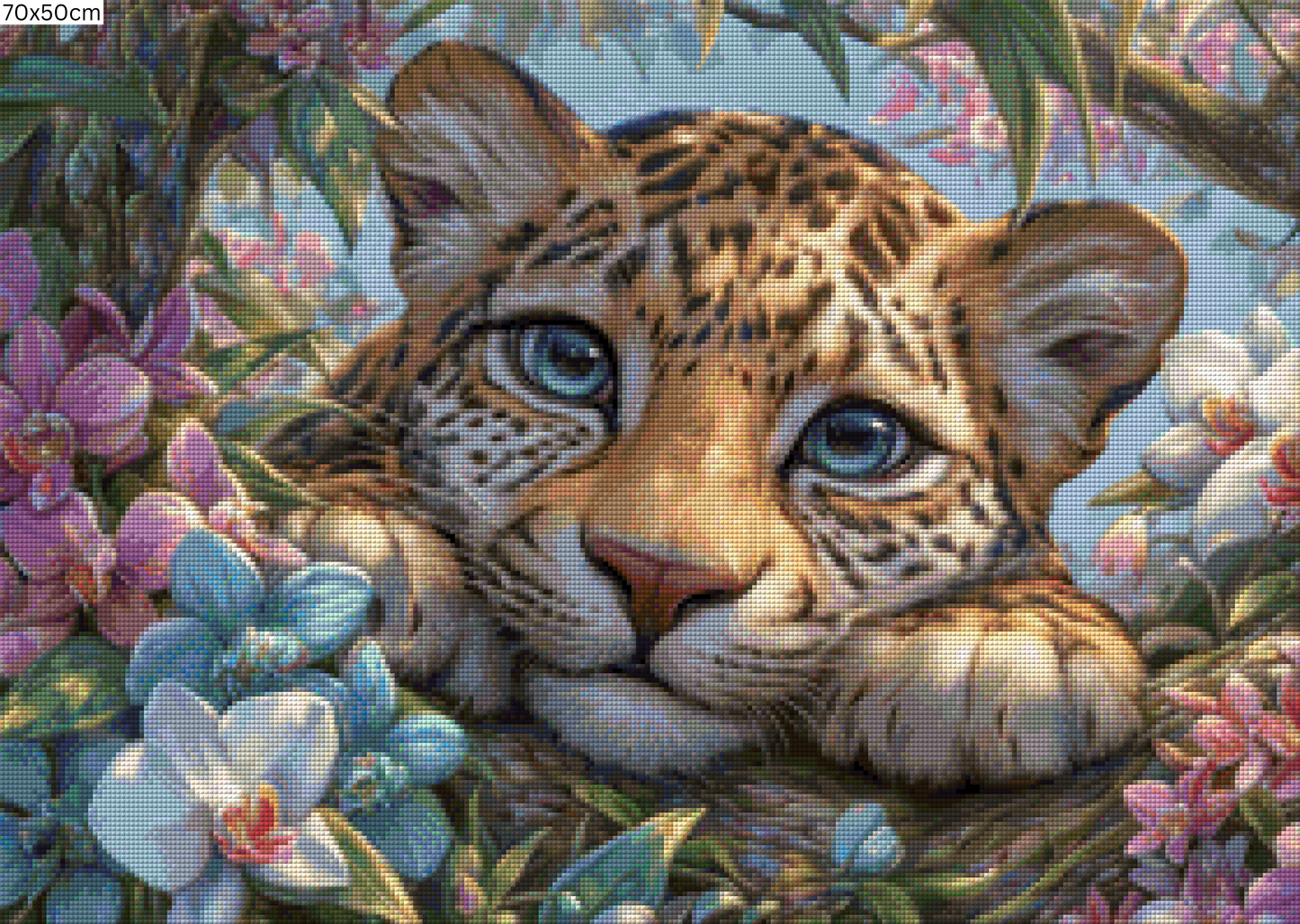 Diamond Painting Bild - Blick aus dem Blätterdach von Salzkatze - ab 65x46 cm - 120 Farben