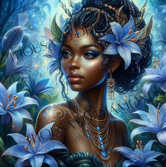 Diamond Painting Bild - Ophelia von AileensCreativeArtDesign - 60x60cm 72 Farben/70x70 cm 82 Farben