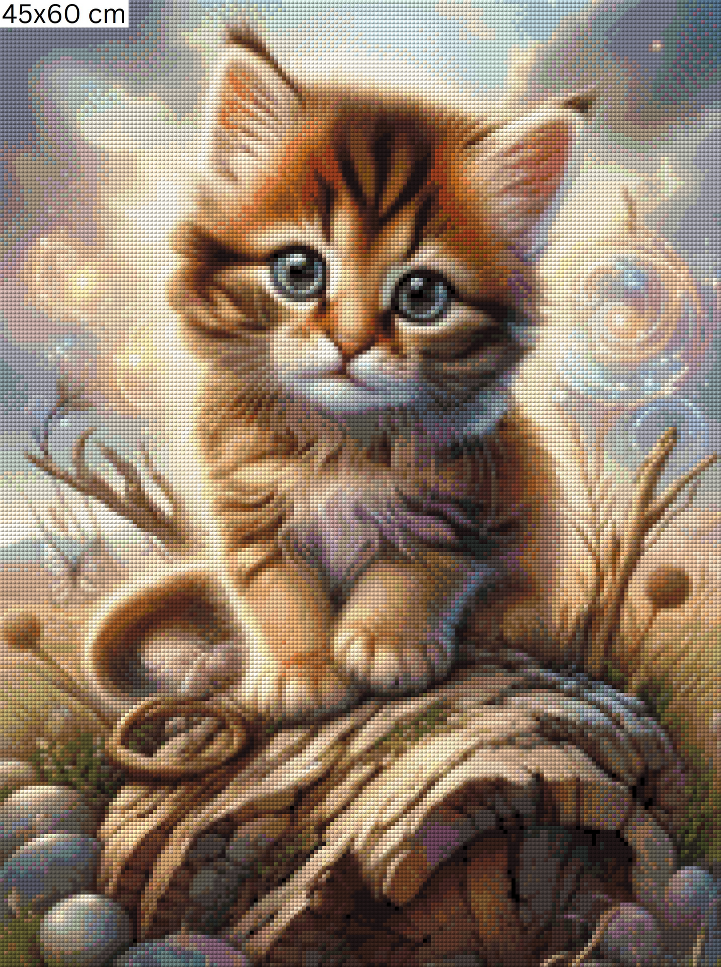 Diamond Painting Bild - Brave Little Paws von MoozyJo.ai - ab 45x60 cm - 89 Farben