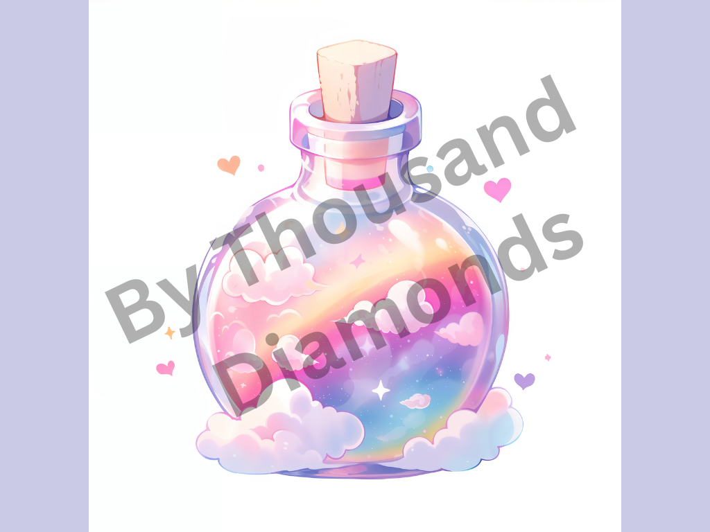 Diamond Painting Bild 35x35cm - A Potion of Dreams