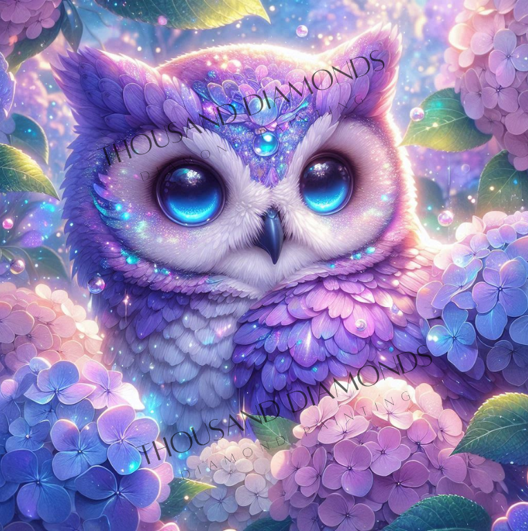 Diamond Painting Bild - Luminias Hortensien von TerraJane23 - ab 50x50cm - 75 Farben