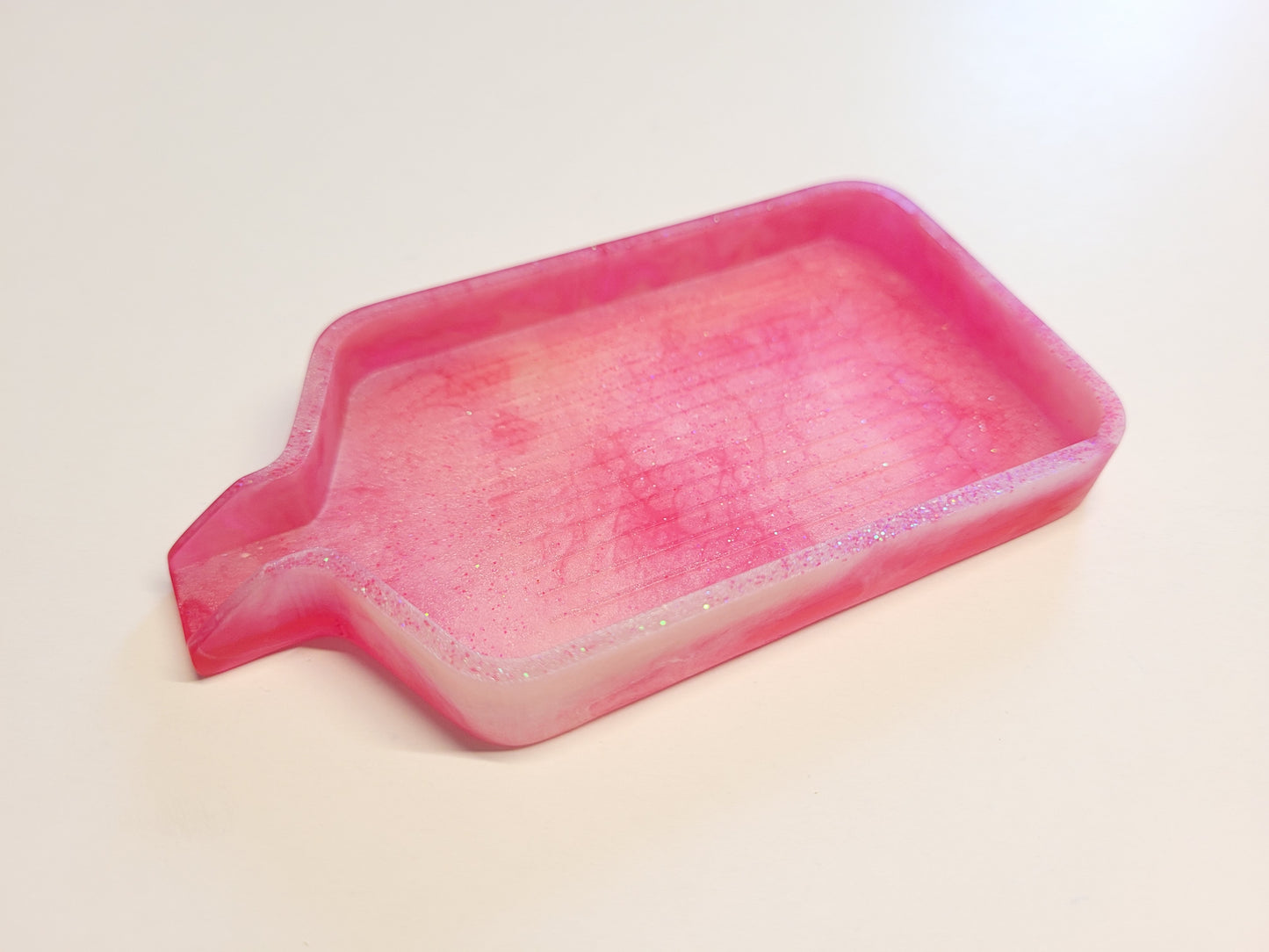 Epoxidharz Schiffchen - Pink/Rosa - Größe M