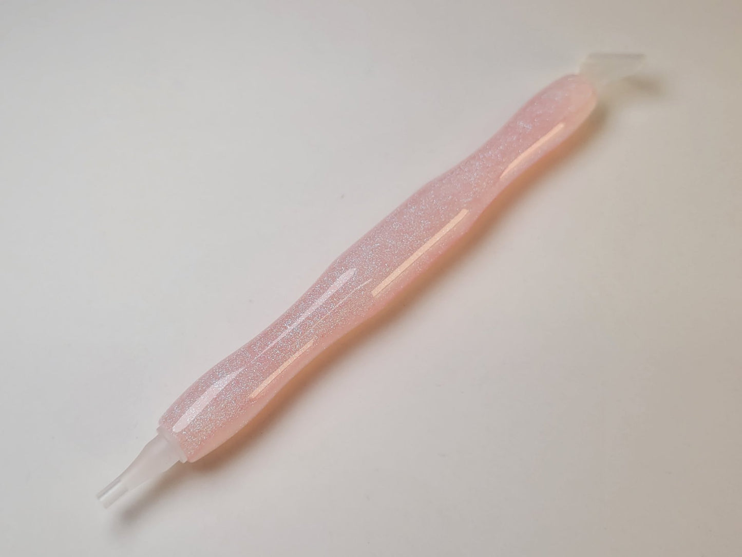 Diamond Painting Stift - schillerndes rosa - mit Drehaufsätzen