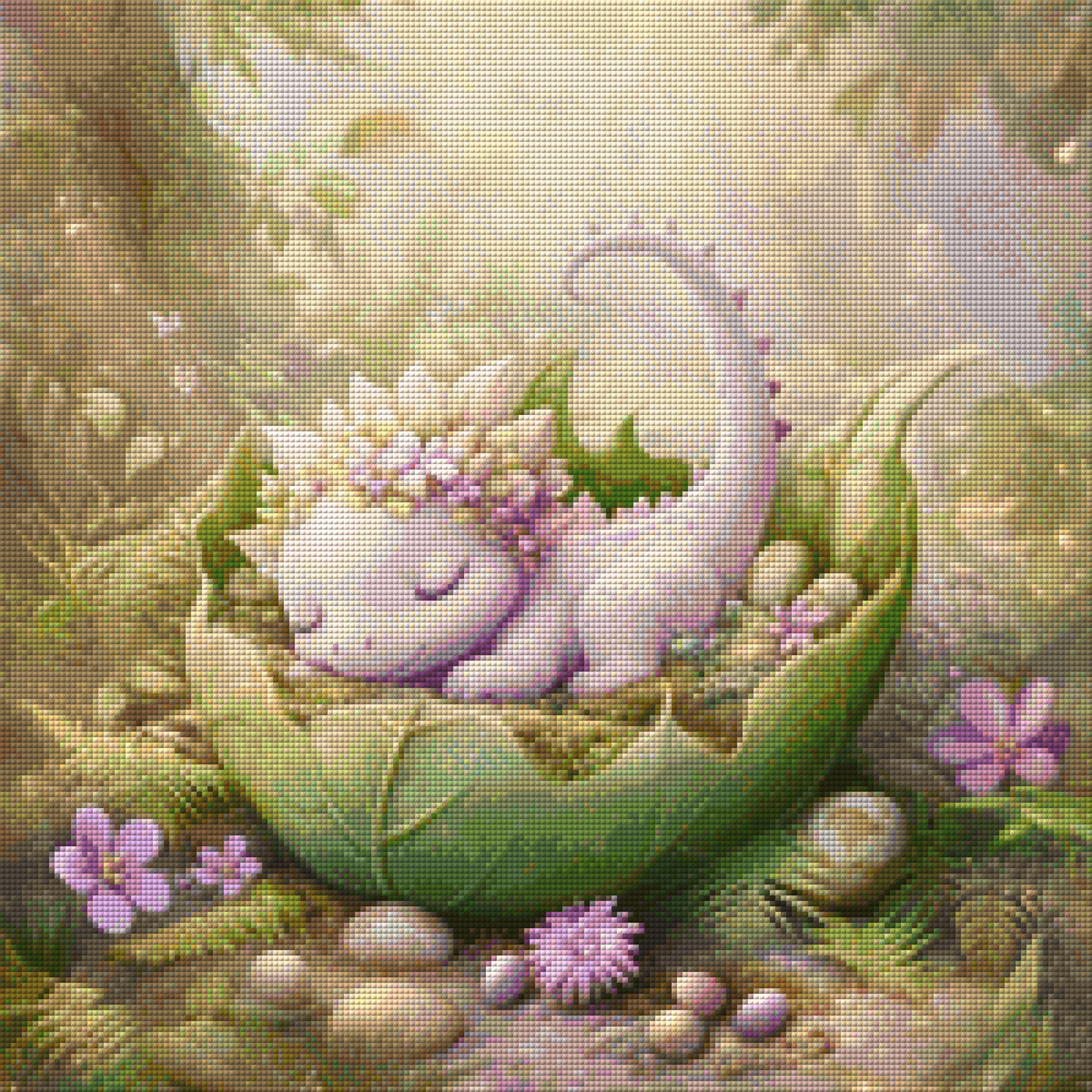 Diamond Painting Bild - Sleeping Baby von Traumpixxel - 50x50 cm - 89 Farben