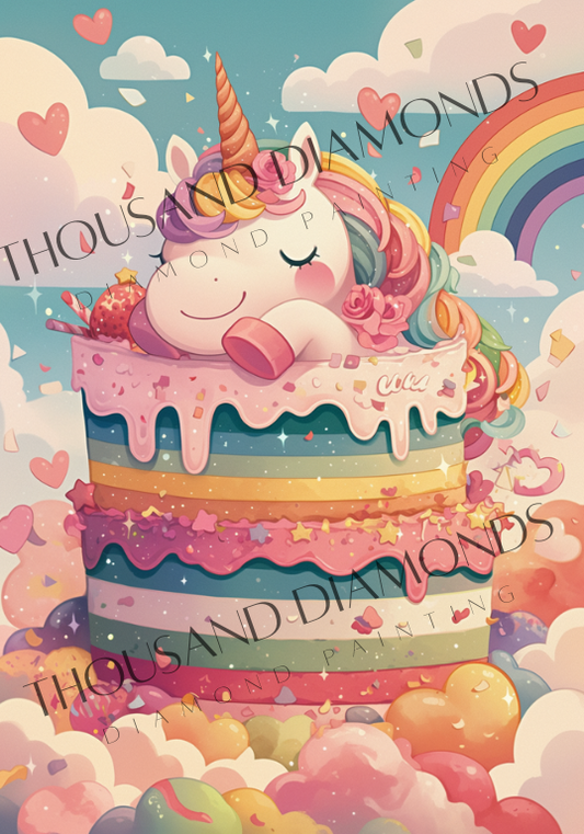 Diamond Painting Bild - Unicornsugarshock von Sakura Cherry - ab 35x50 cm 56 Farben