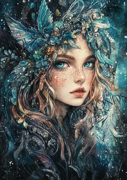 Diamond Painting Bild - Waldprinzessin von Sakura Cherry Ai - 46x65 cm - 73 Farben