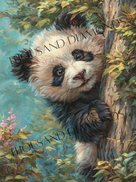 Diamond Painting Bild - Flauschige Harmonie von Salzkatze - 53x70 cm - 99 Farben