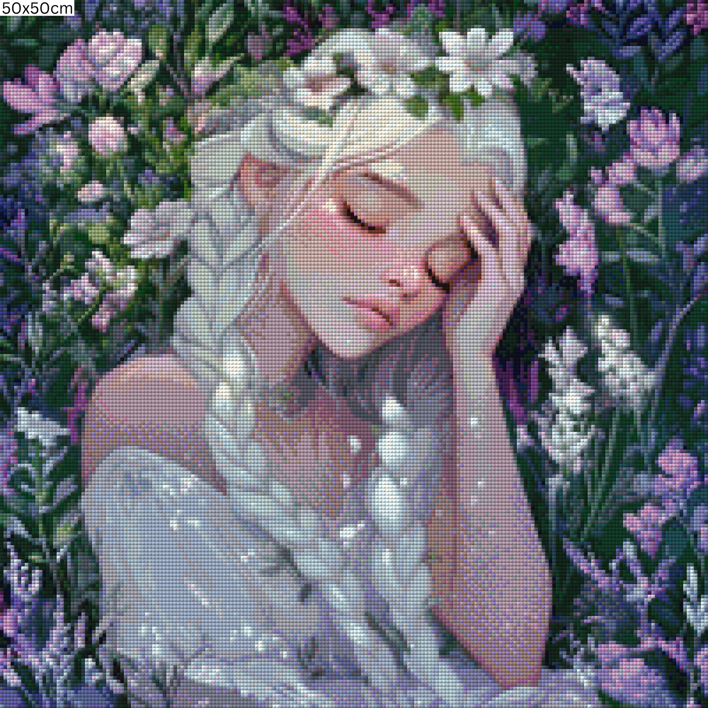 Diamond Painting Bild - Flowerbed von Traumpixxel - ab 50x50 cm 83 Farben
