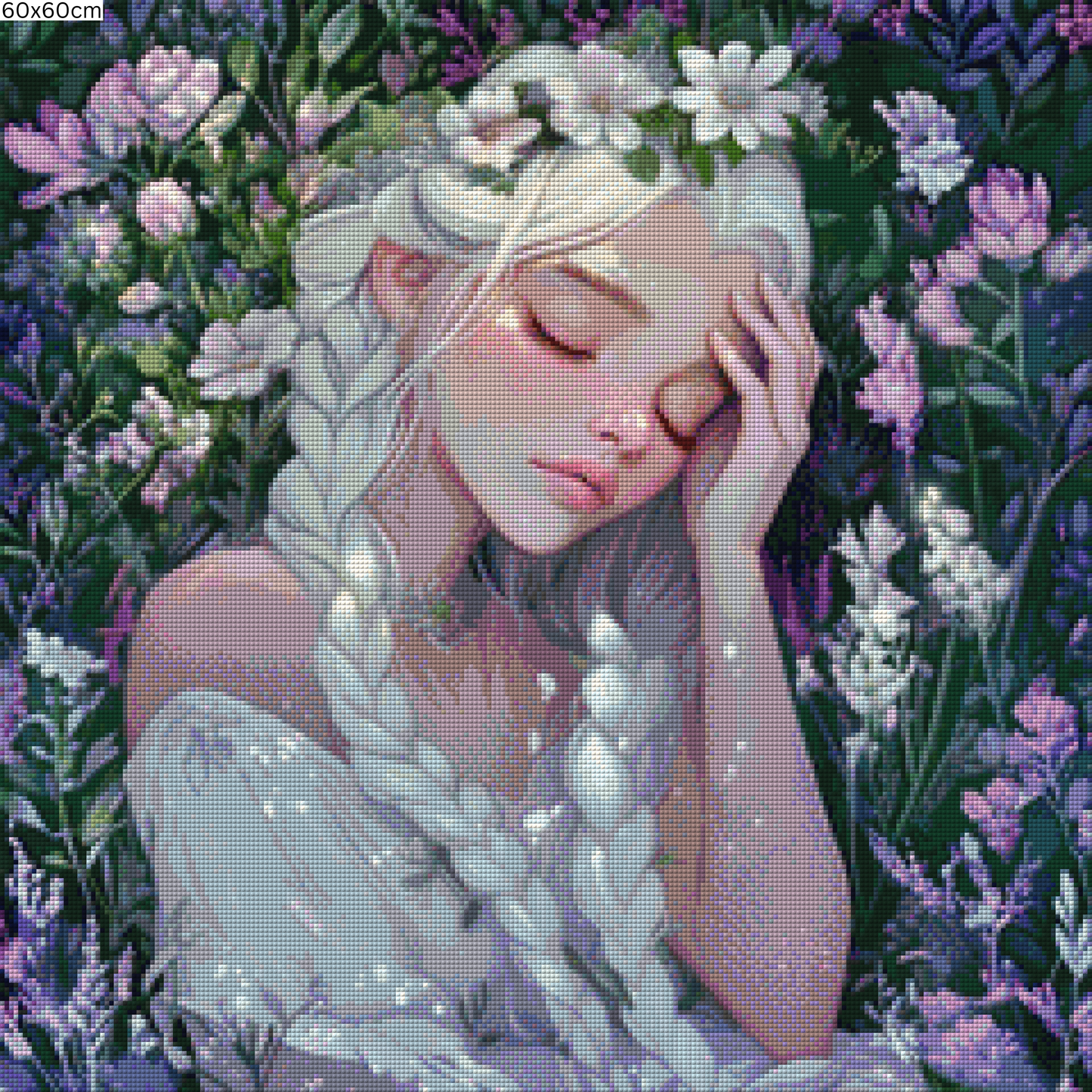 Diamond Painting Bild - Flowerbed von Traumpixxel - ab 50x50 cm 83 Farben