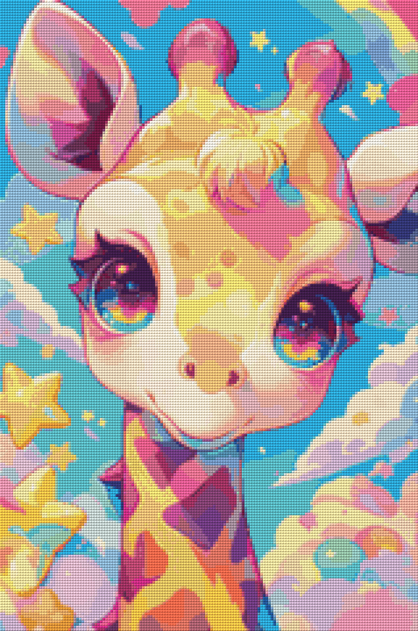 Diamond Painting Bild - Giraffe Fred von Sakura Cherry Ai - ab 30x45cm - 64 Farben