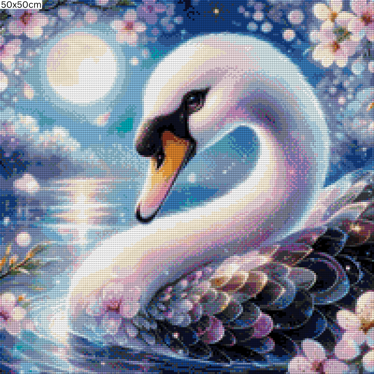 Diamond Painting Bild - Glimmergaze Lake von MoozyJo.ai - ab 50x50 cm - 53 Farben