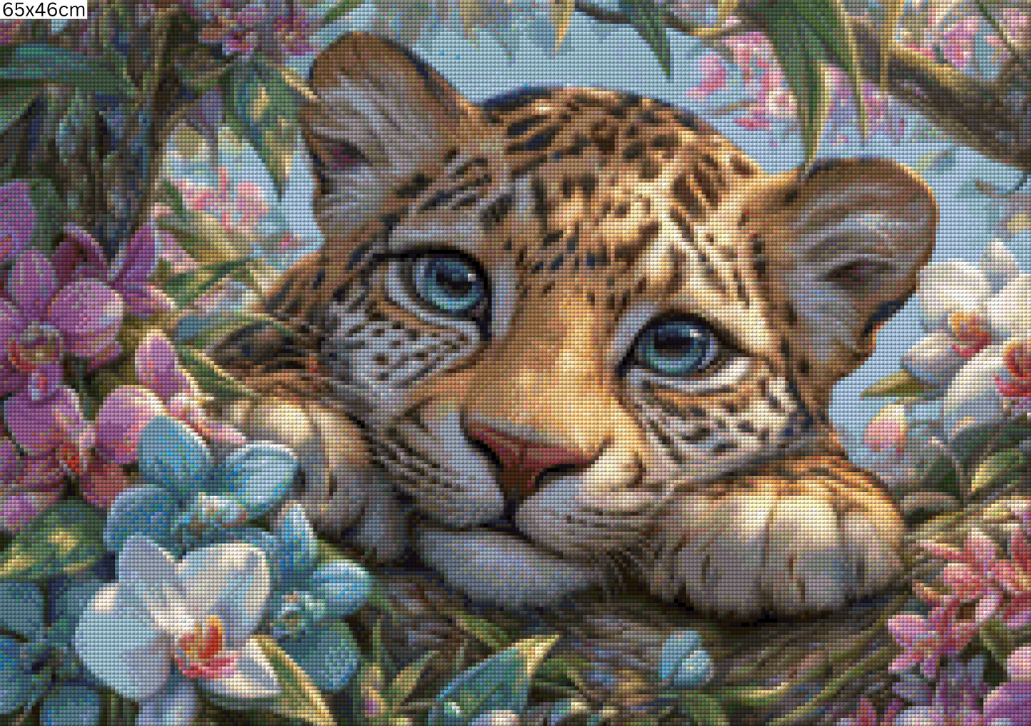 Diamond Painting Bild - Blick aus dem Blätterdach von Salzkatze - ab 65x46 cm - 120 Farben