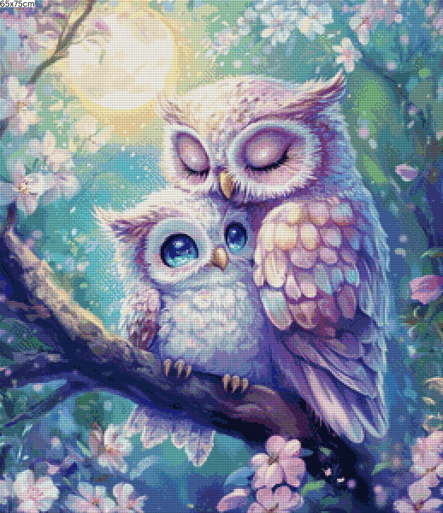 Diamond Painting Bild - Moonlight Cuddles von Traumpixxel - ab 56x65 cm 84 Farben