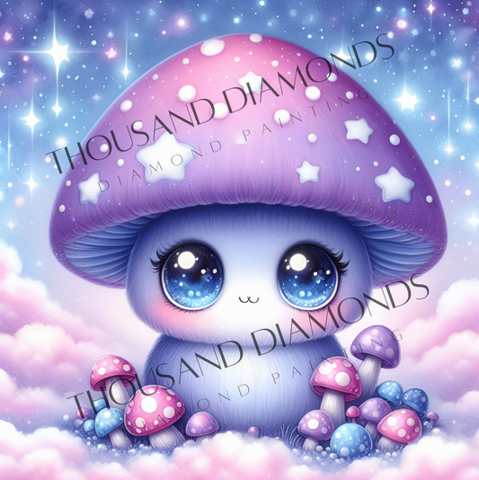 Diamond Painting Bild - Pilzi von AileensCreativeArtDesign - 40x40 41 Farben