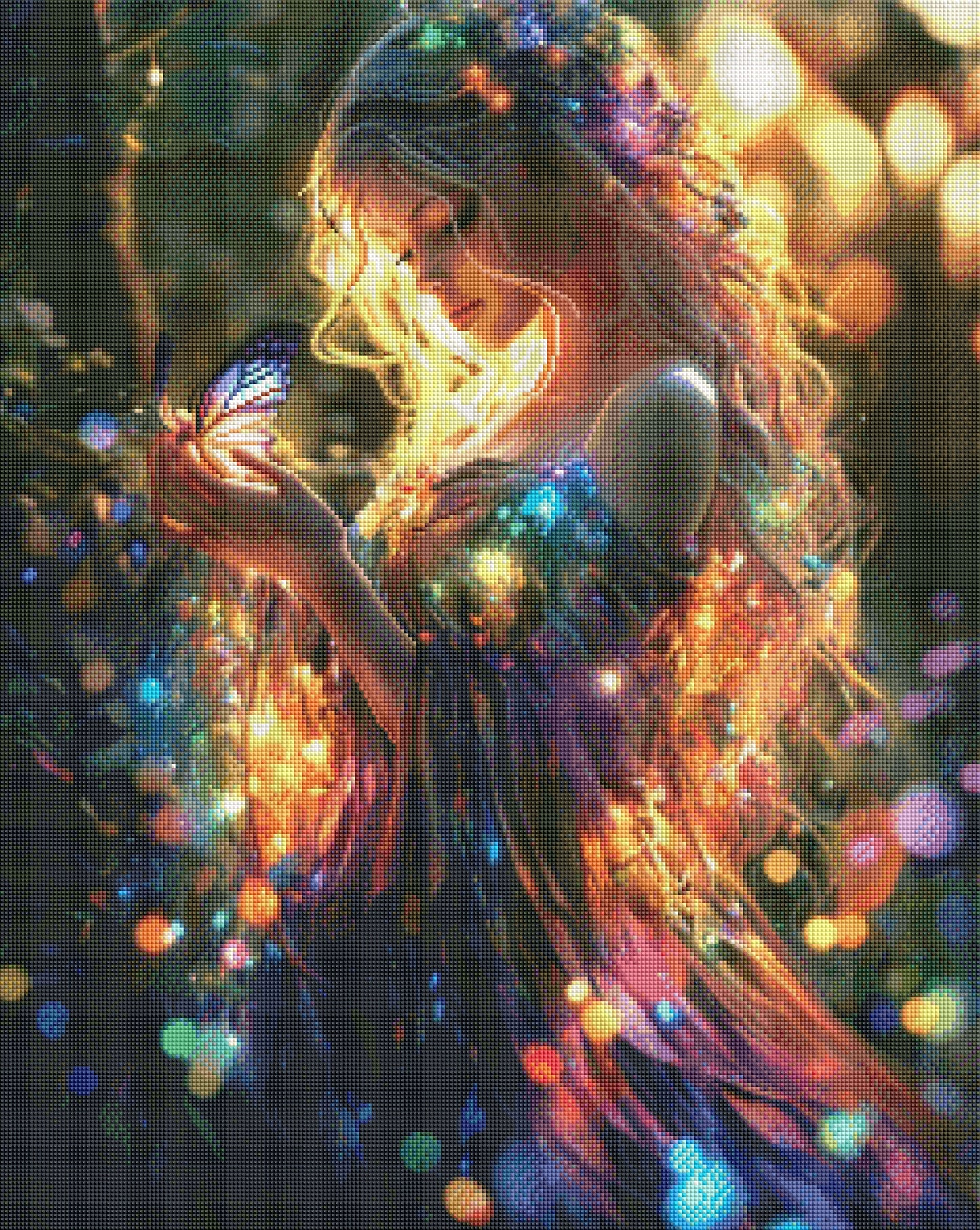 Diamond Painting Bild 75x60cm - Rainbow Fairy