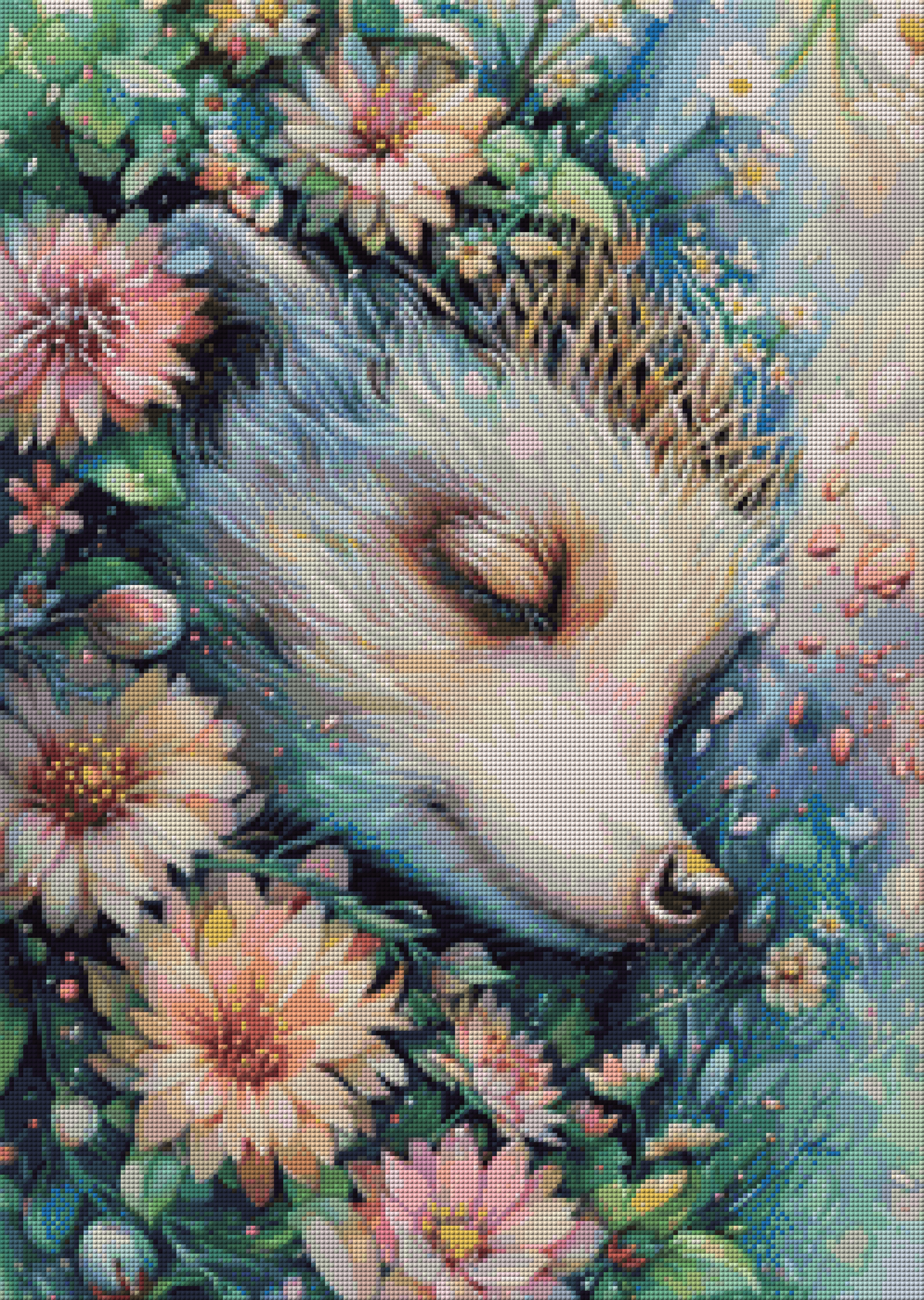 Diamond Painting Bild - Sanfte Seele der Natur von Sakura Cherry Ai - 50x70 cm - 93 Farben