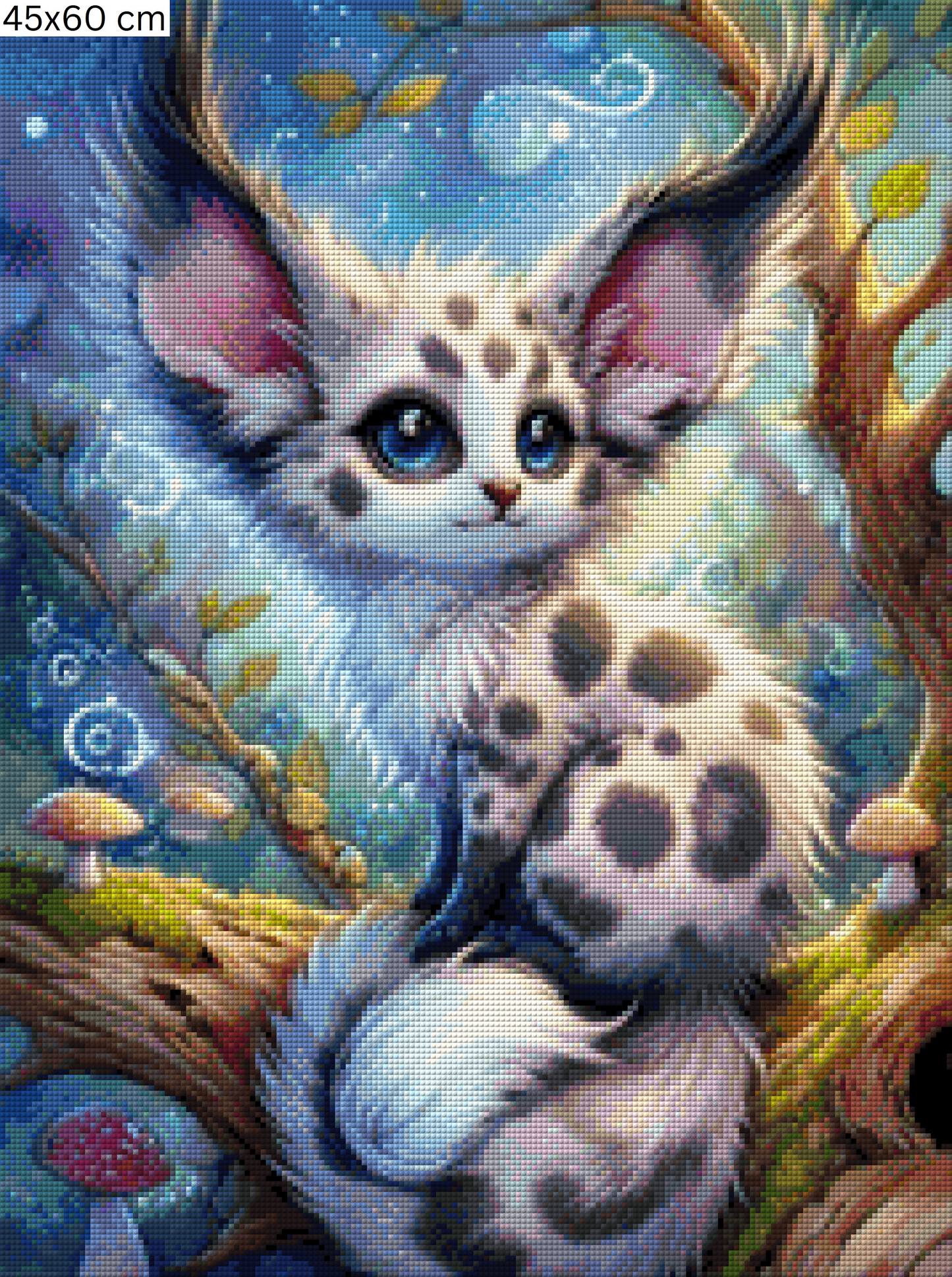 Diamond Painting Bild - Silent Grace von MoozyJo.ai - ab 45x60 cm - 105 Farben