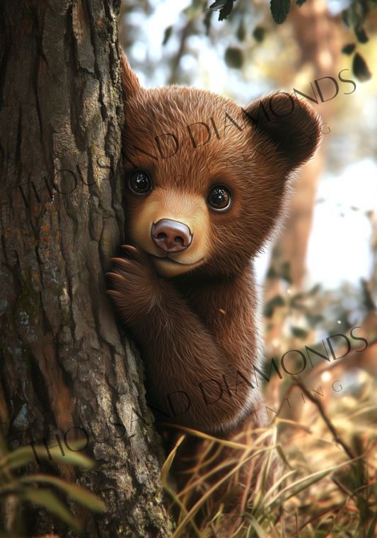 Diamond Painting Bild - Cute Bear von Salzkatze - 60x85 cm - 160 Farben