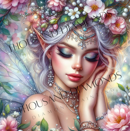 Diamond Painting Bild - Dahlia von AileensCreativeArtDesign - 50x50cm 99Farben/60x60 cm - 90 Farben