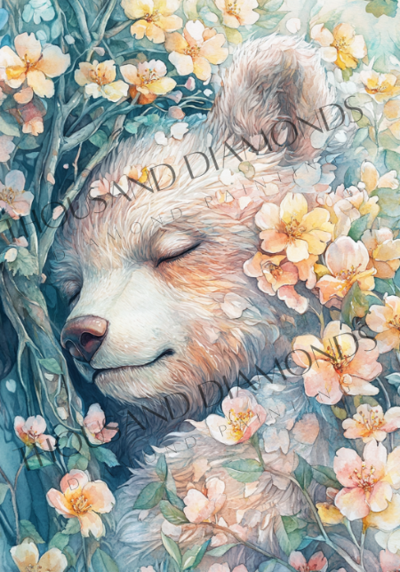 Diamond Painting Bild - Geflüster der Blumen von Sakura Cherry Ai - 50x70 cm - 77 Farben