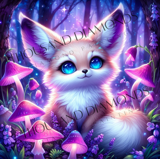Diamond Painting Bild - Mystical Fennek von AileensCreativeArtDesign - 50x50 cm - 67 Farben