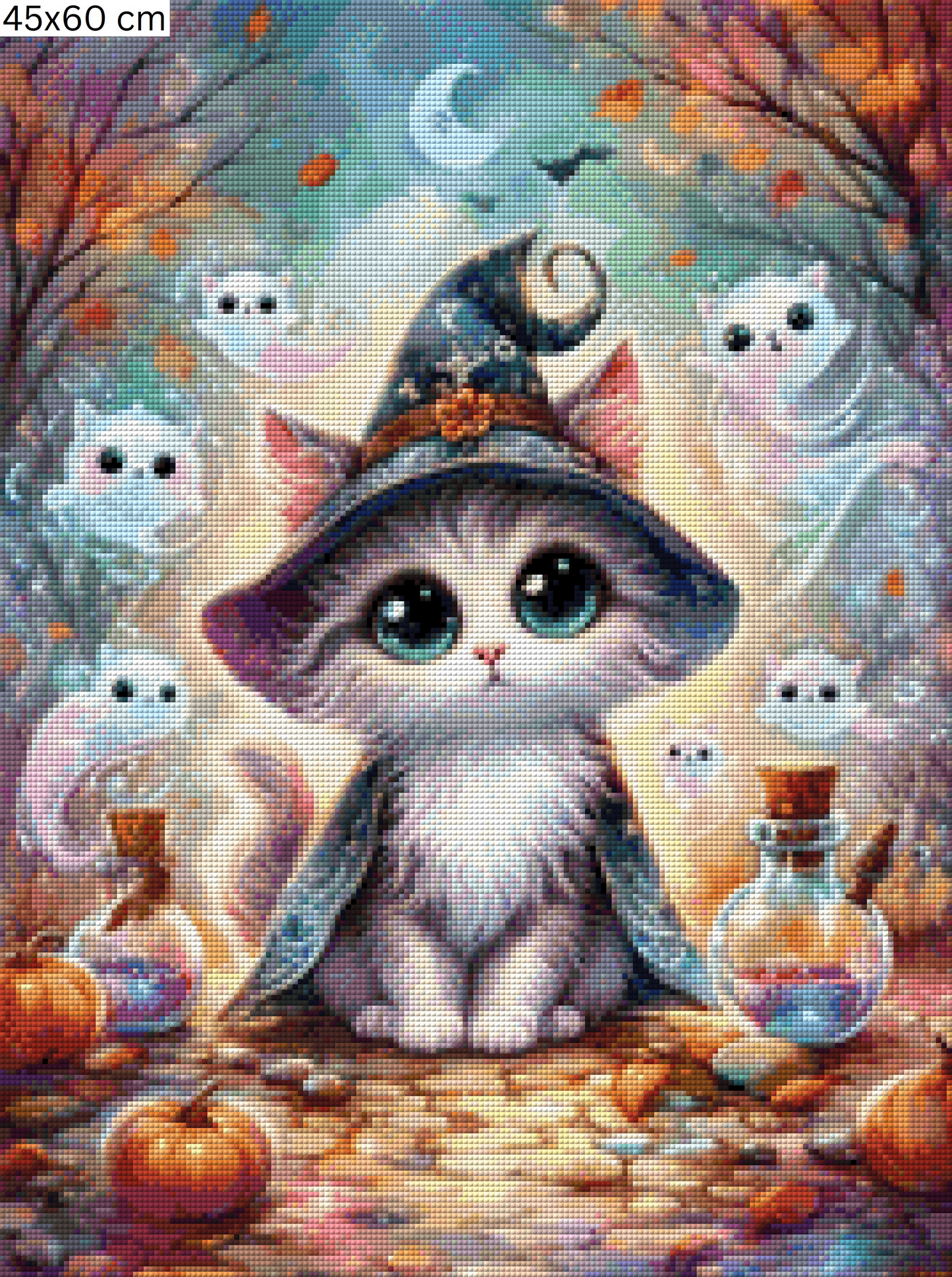 Diamond Painting Bild - Wandering Spirits von MoozyJo.ai - ab 45x60 cm - 96 Farben
