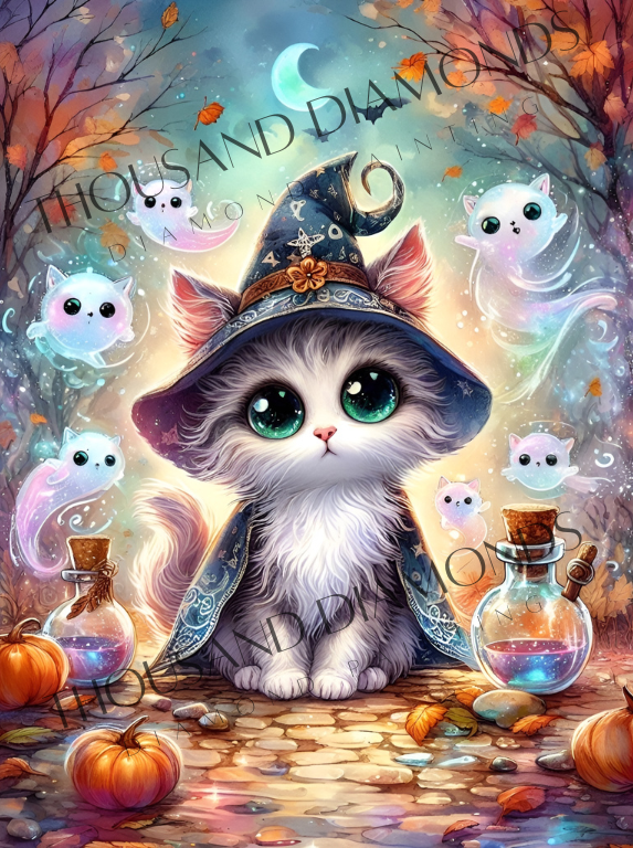 Diamond Painting Bild - Wandering Spirits von MoozyJo.ai - ab 45x60 cm - 96 Farben