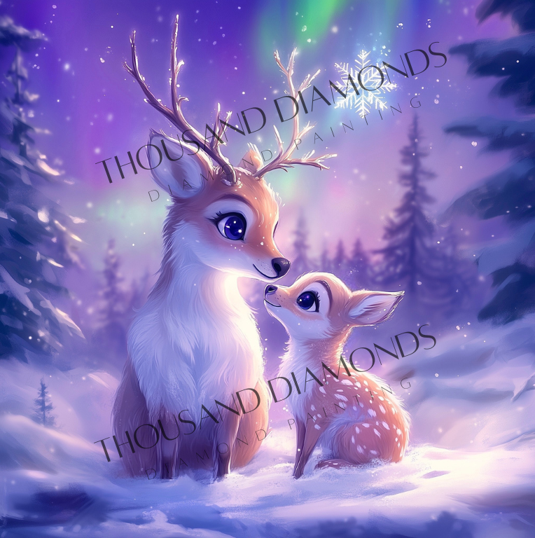 Diamond Painting Bild - Winternights von Traumpixxel - ab 60x60 cm 60 Farben