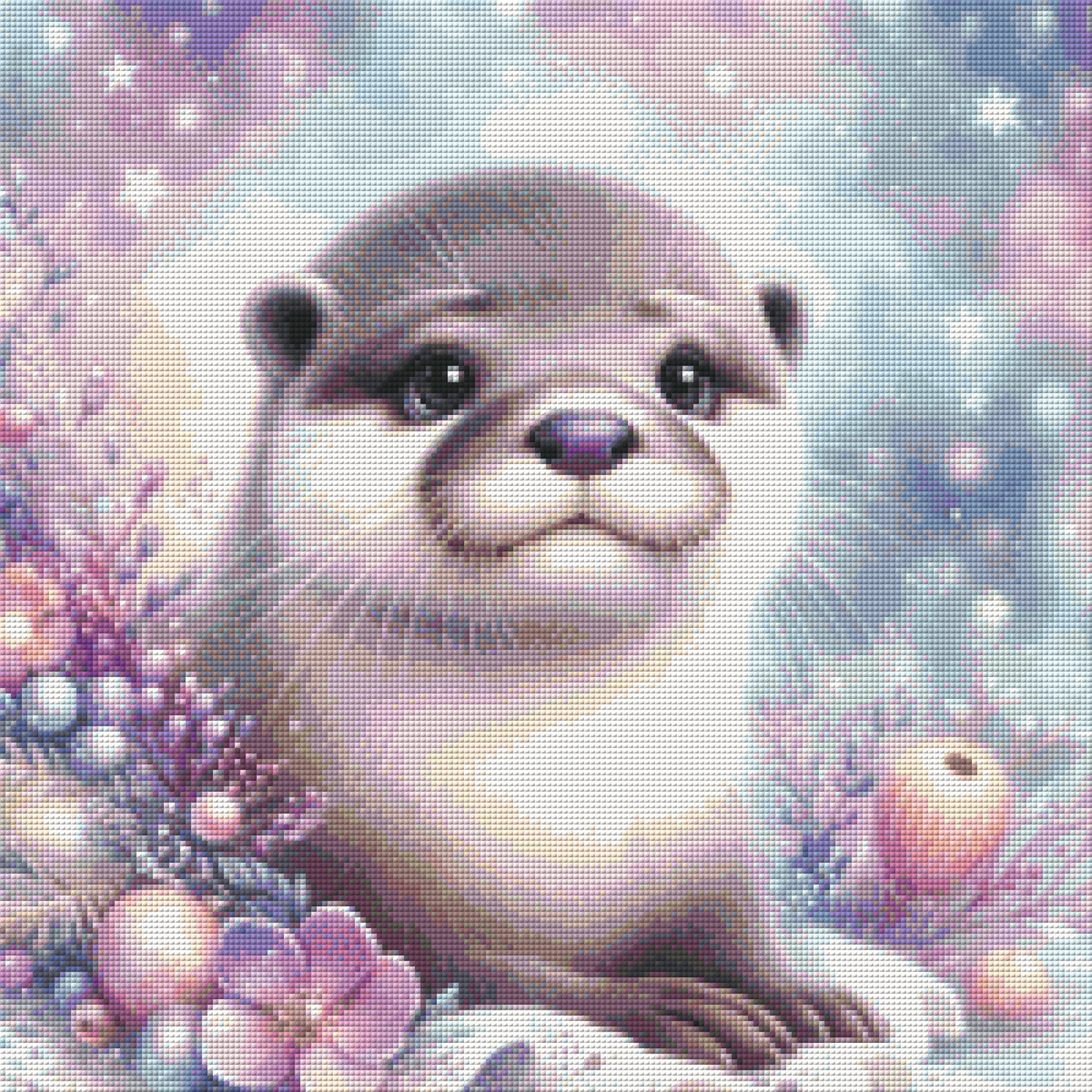 Diamond Painting Bild - Winterotter von AileensCreativeArtDesign - 50x50 cm - 57 Farben