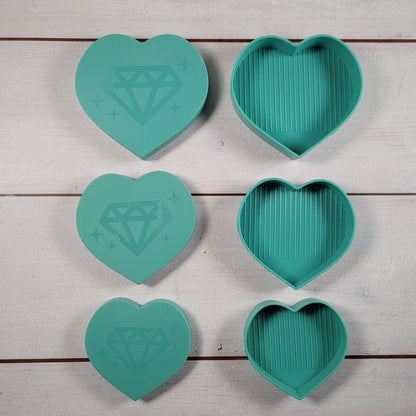 Herzschiffchen 6 in 1 - türkis