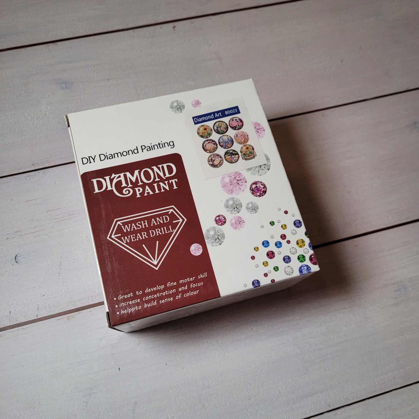 Diamond Painting Untersetzer - Flowers - 8 Stück