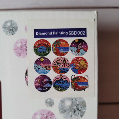 Diamond Painting Untersetzer - Holiday - 8 Stück