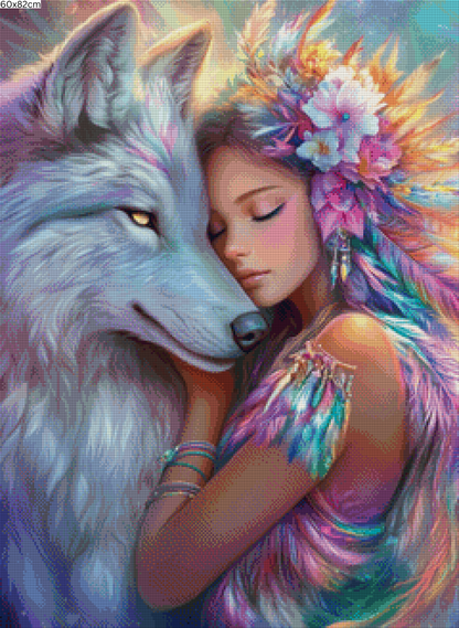 Diamond Painting Bild - Soulmates von Traumpixxel - ab 60x82cm - 155 Farben