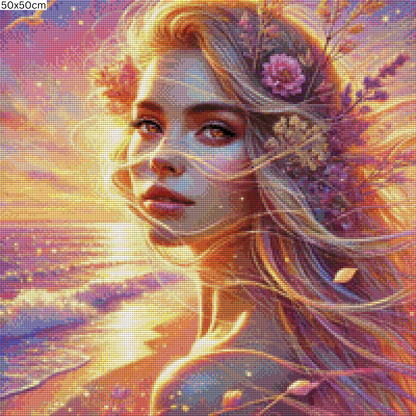 Diamond Painting Bild - Beautiful Sunset von Sandrietta - ab 50x50cm - 85 Farben