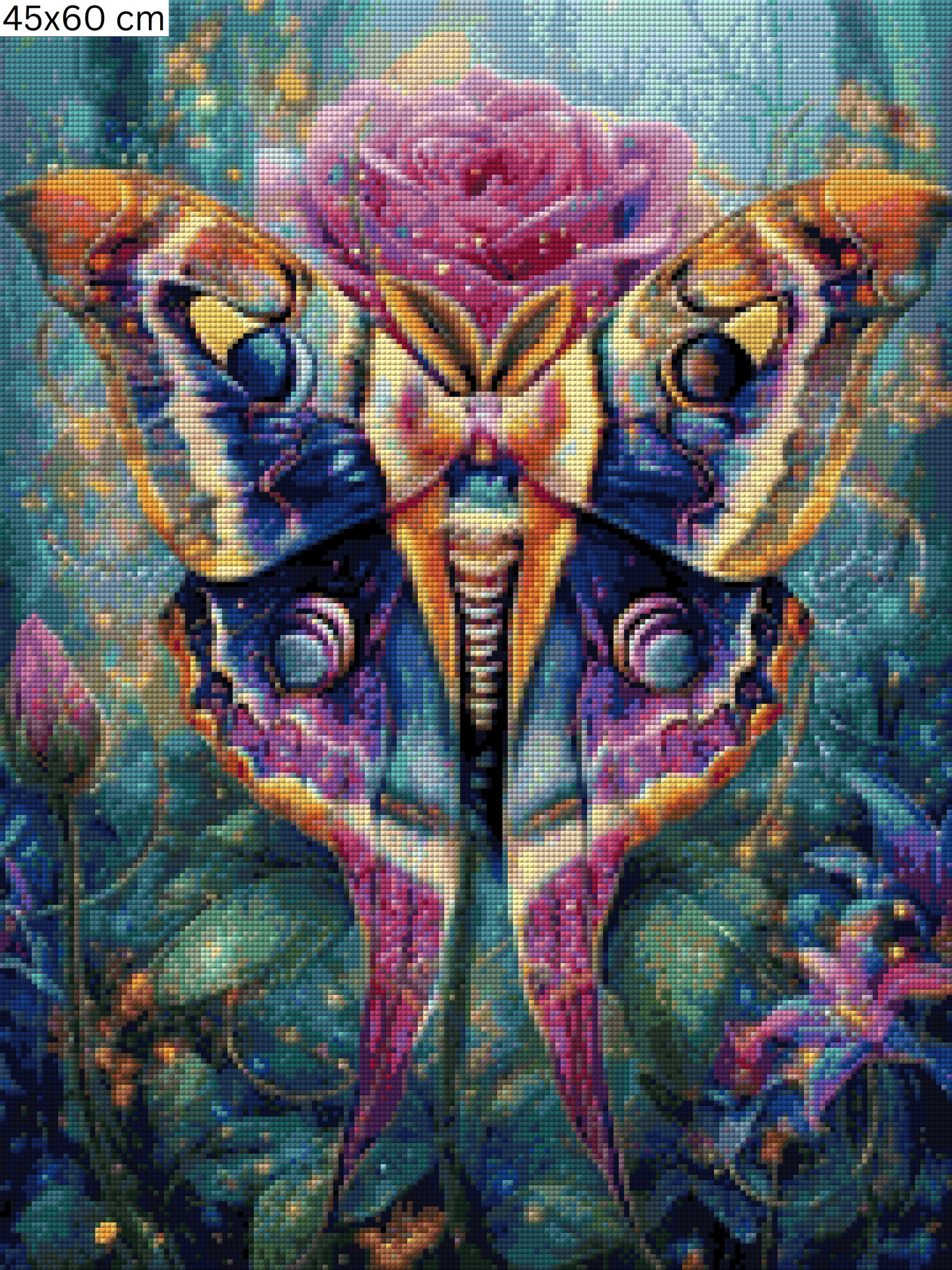 Diamond Painting Bild - Blooming Moth von Sandrietta - ab 45x60cm - 72 Farben