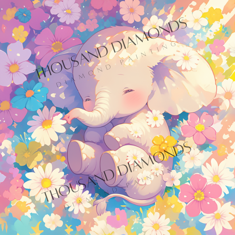 Diamond Painting Bild - TrunkTuck von Sakura Cherry Ai - ab 40x40cm - 52 Farben