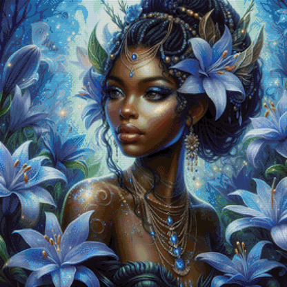 Diamond Painting Bild - Ophelia von AileensCreativeArtDesign - 60x60cm 72 Farben/70x70 cm 82 Farben