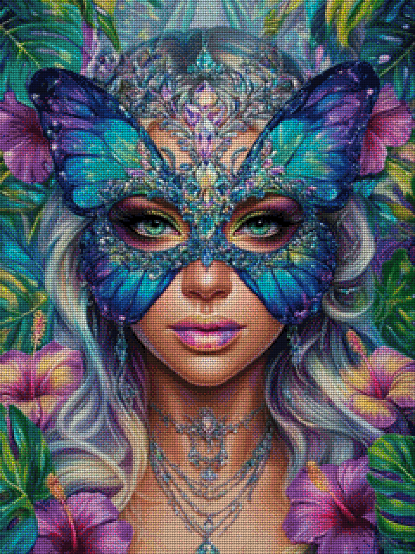 Diamond Painting Bild - Butterfly Veil von Sandrietta - ab 53x70cm - 165 Farben