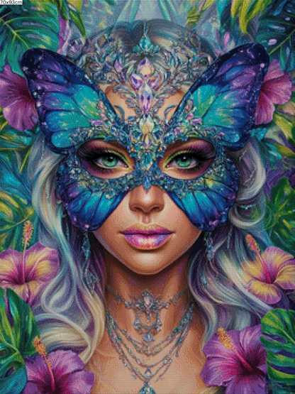 Diamond Painting Bild - Butterfly Veil von Sandrietta - ab 53x70cm - 165 Farben