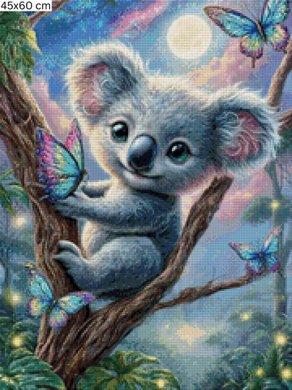 Diamond Painting Bild - Butterfly Sleep von Sandrietta - ab 45x60cm - 88 Farben